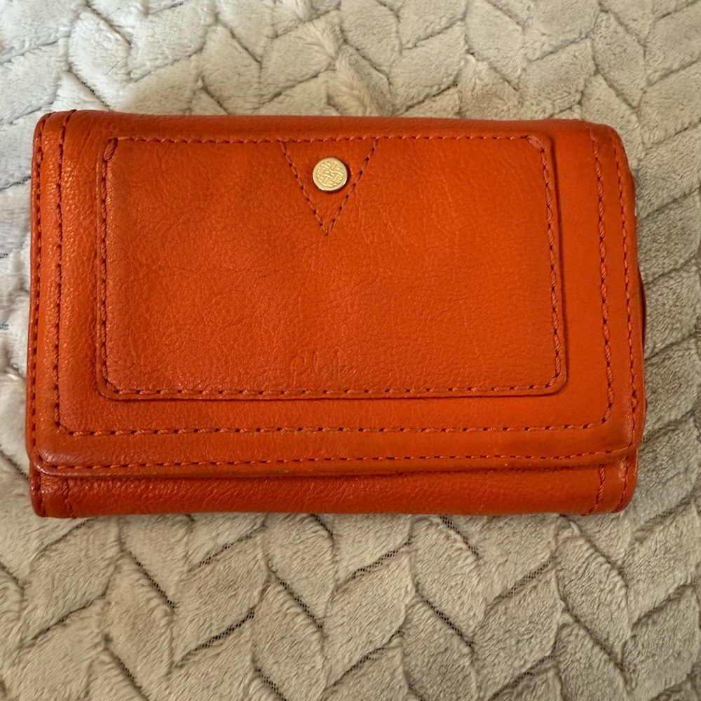 Orange Leather Cole Haan wallet